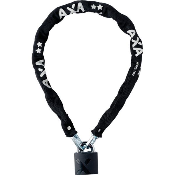 Axa 59506295SS Lucchetto A Catena 'Promoto 2', Lunghezza 100 Cm, Spessore 8,5 Mm, Nero-image