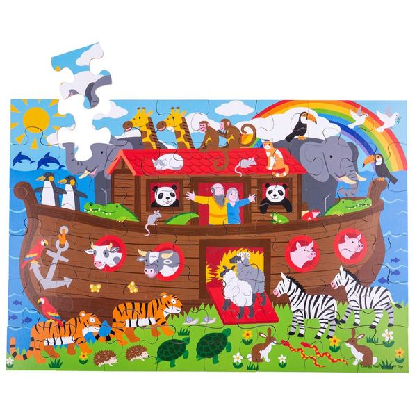 Bigjigs Toys Puzzle Da Pavimento Dell'arca Di Noè 48 Pezzi-image