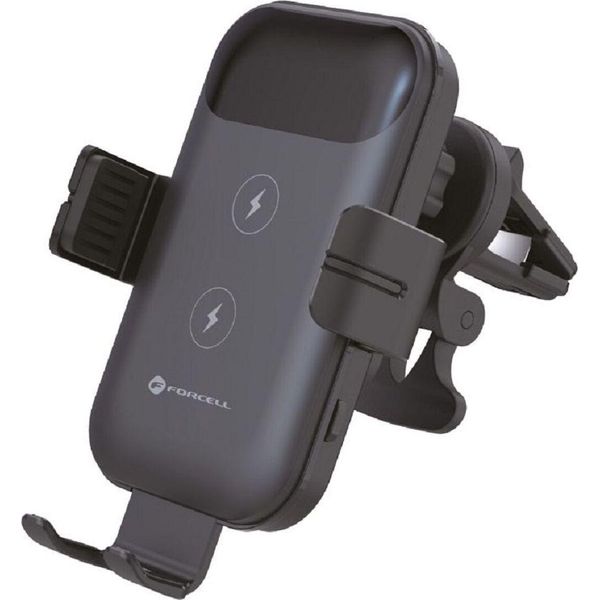 Forcell HS4 15W Supporto Di Ricarica Wireless Per Auto Supporto Per Auto Per Griglia Di Ventilazione Nero-image