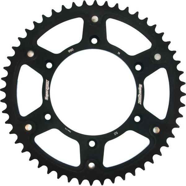 Pignone Supersprox Stealth 520 - 52T (Nero) RST-990:52-BLK|ID 125.0 Lk 150.0 6 Fori-image