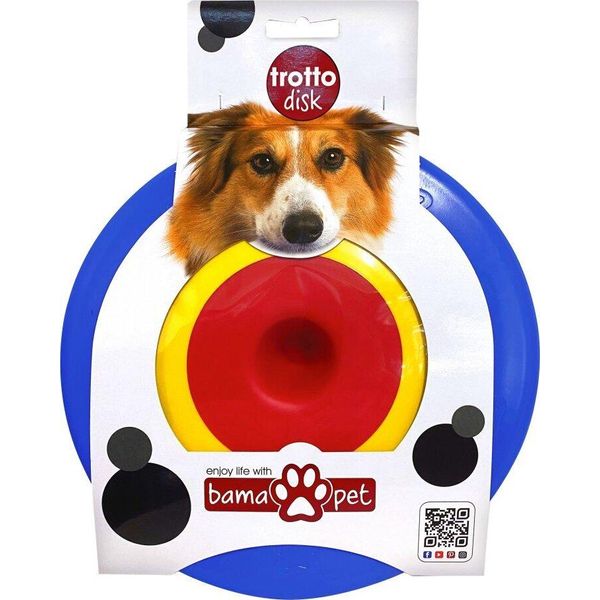 Bama Trotto Disk Dog Frisbee Dog Disc - Frisbee Multicolore Per Cani Giocattolo Interattivo-image
