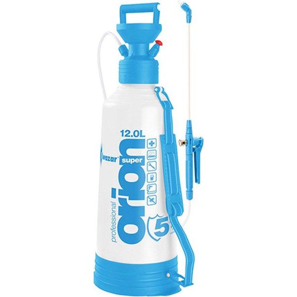 Kwazar 20010035 Pompa Per Irrorazione Industriale Con Guarnizione In Viton Orion Pro Plus 12 L, Blanco / Blu, 24 X 24 X 75 Cm-image