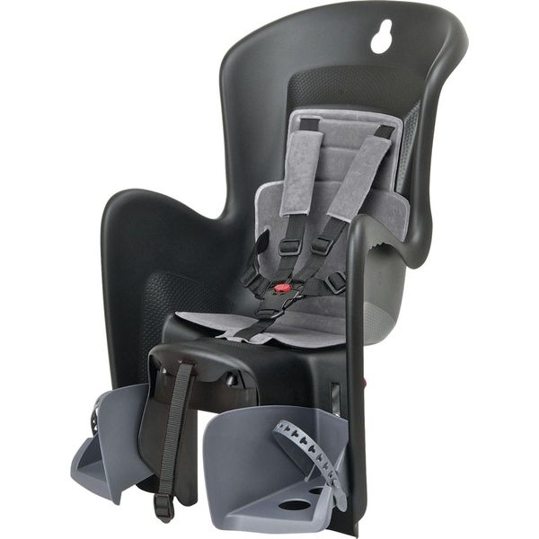 Polisport Bilby Maxi Cfs - Montaggio Del Seggiolino Posteriore Per Bicicletta - Nero/Grigio Scuro-image
