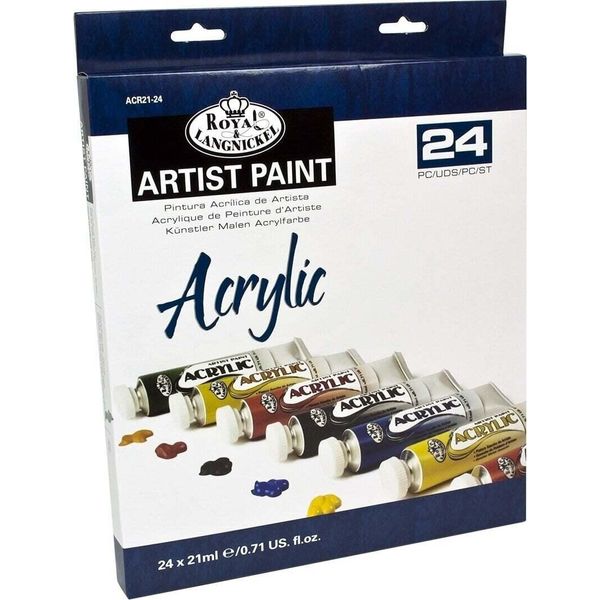 Royal & Langnickel Set Di Colori Acrilici Essenziali, 24 X 21 Ml-image