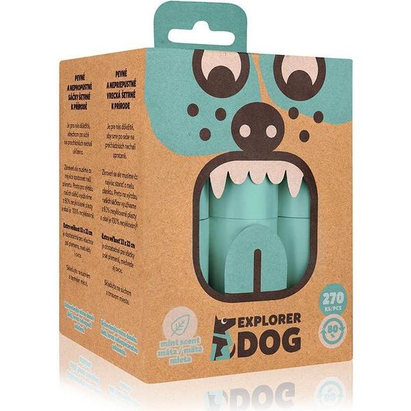Explorer Dog Sacchetti Per Cani Riciclati Al Profumo Di Menta 270 Pz-image