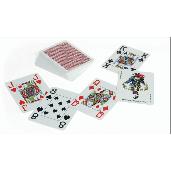 Ass Altenburger Spielkarten - Copag 100% Plastica Poker Jumbo Index Rosso-image