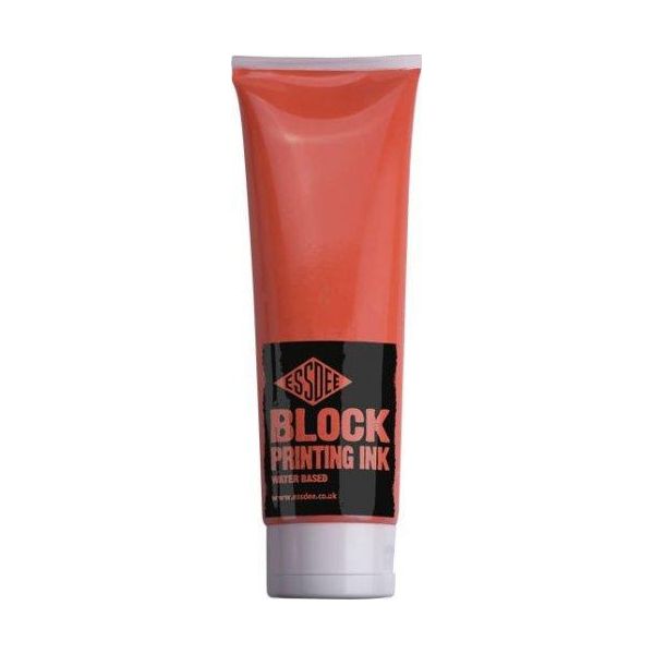 Inchiostro Per Stampa A Blocchi Essdee Premium A Base D'acqua, 300 Ml, Arancione Fluorescente-image