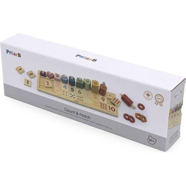 Viga Toys - Viga Polarb, Selezionatore In Legno Per Contare E Imparare I Numeri Montessori-image