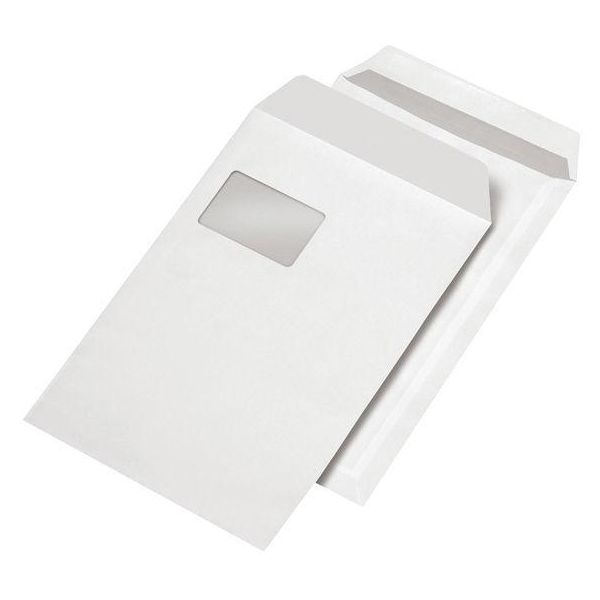 Mailmedia Versandtaschen C4 Selbstklebend, Mit Fenster - FüR Den Markt: D - L - A (383320)-image