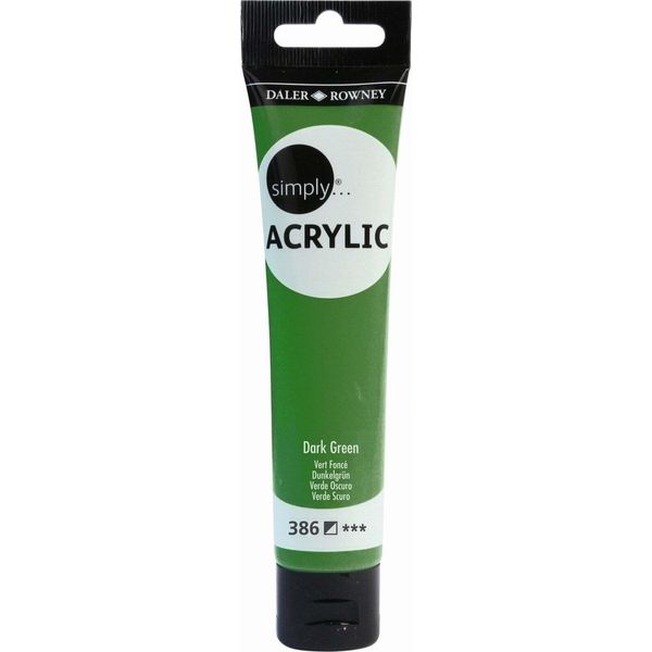 Daler-Rowney Simply Acrylic, 75 Ml, DunkelgrüN-image