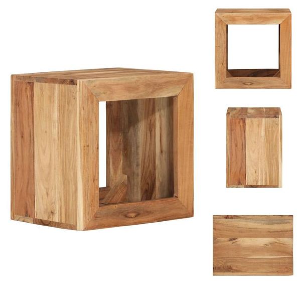 Vidaxl Sgabello 40X30X40 Cm In Legno Massiccio Di Acacia - Tavolini-image