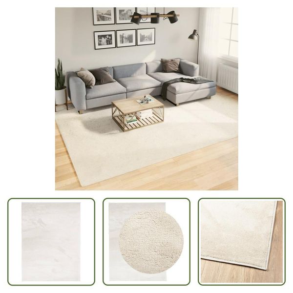 The Living Store Tappeto Oviedo A Pelo Corto Beige 240X340 Cm-image