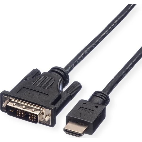 Roline 11.04.5516 Cavo Video Adattatore 1,5 M Hdmi Tipo A (Standard) DVI-D Nero-image