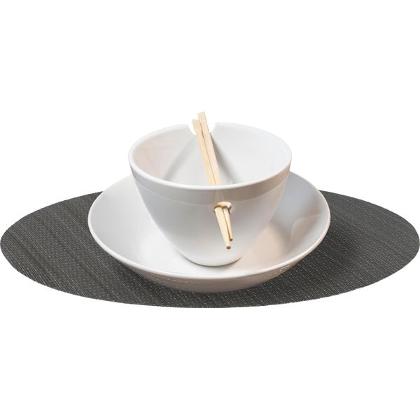 Tovaglietta Ovale Krumble - Tovagliette - Sottobicchieri - 32 X 45 Cm - Grigio-image