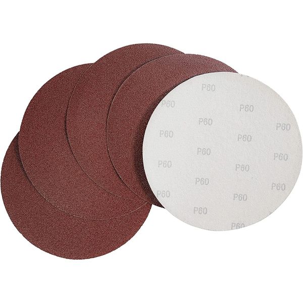 GüDe 38357 Disco Abrasivo Velcro 230 K80 5 Pezzi (_Disco Abrasivo Velcro 230 Mm, Corindone, Materiale Di Supporto Tessuto Poliestere)-image