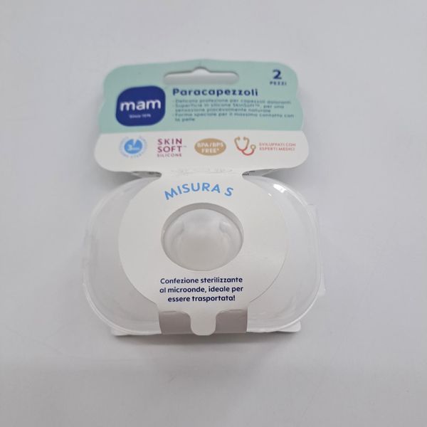 Mam Paracapezzoli In Silicone Taglia 1 Doppio Pacchetto Allattamento Al Seno Set Affare-image