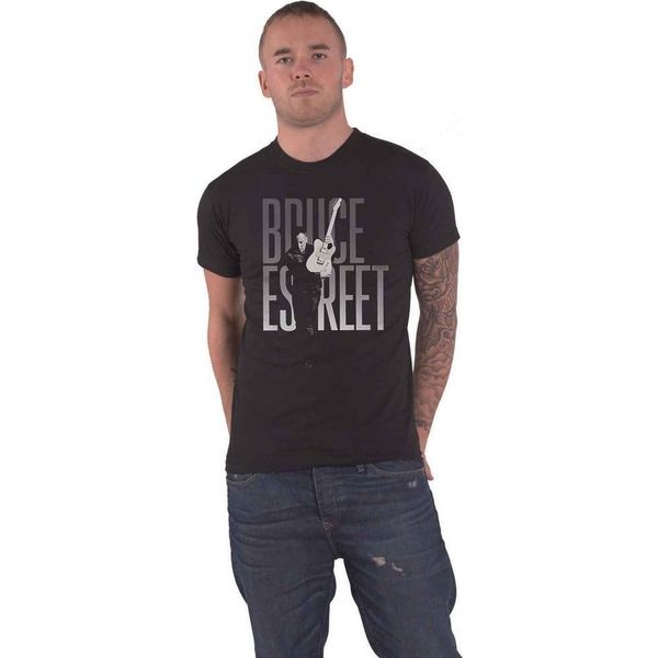 Bruce Springsteen - Maglietta "Estreet"" Per Uomo/Donna Unisex RO2383 (M) (Nero)"-image