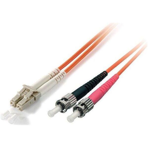 Equip Patchkabel LC->ST 5.00M Singlemode Duplex OS2 Gelb Polybeutel-image