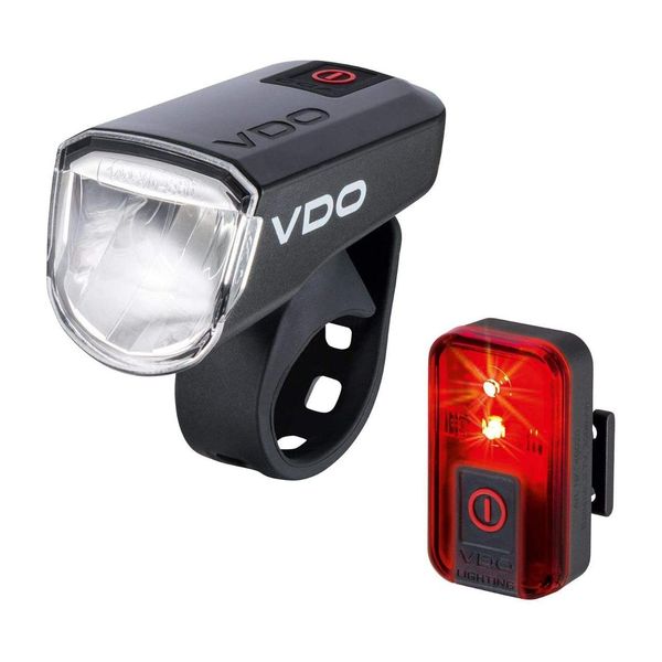Vdo Eco Light M30 Lampada Per Bicicletta Luce Per Bicicletta Luce Posteriore Led 30 Lux Set Di Luci Stvzo-image