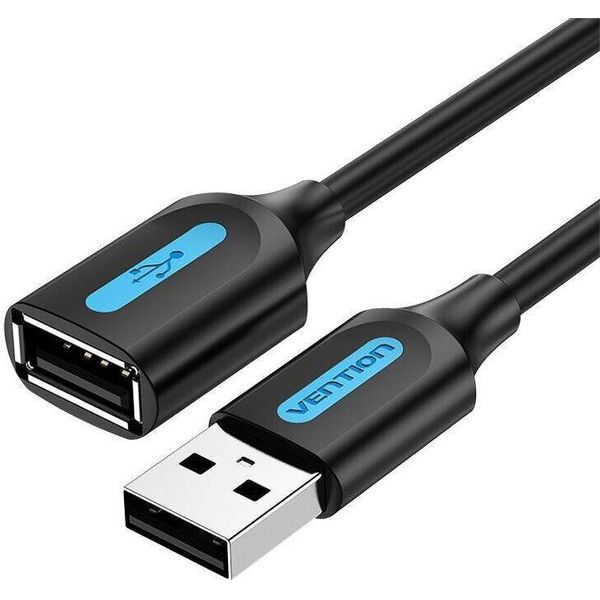 Cavo Di Prolunga Usb 2.0 Da Maschio A Femmina Vention Cbibi 3M (Nero)-image