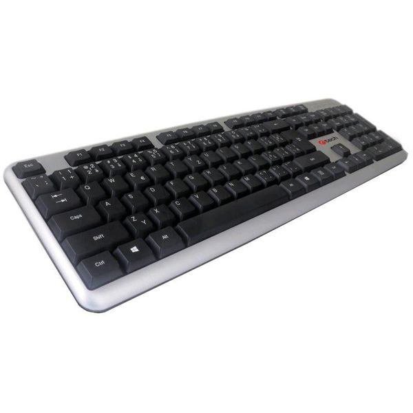 C-TECH Cz/Sk KB-102 Usb Slim Argento-image