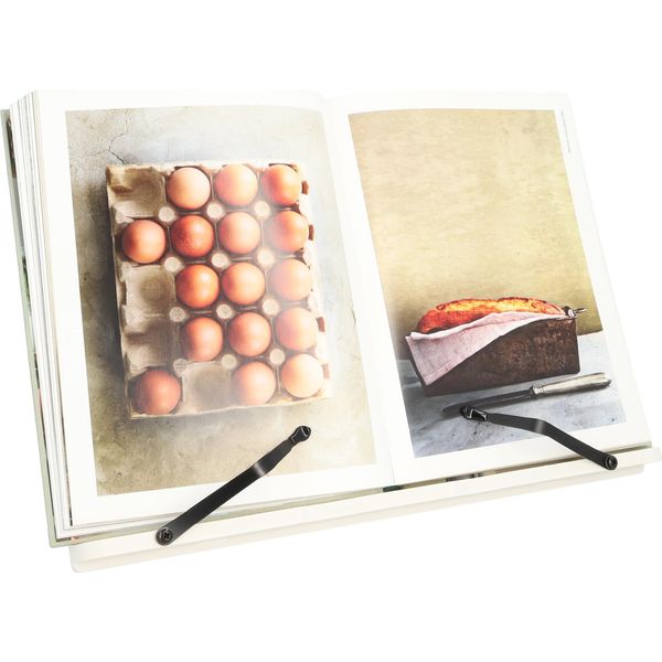 Quvio Supporto Per Libri - Supporto Per Tablet - Supporto Per Libri - Supporto Per Lettura - Regolabile - Portadocumenti - Reggilibri - Porta Libri - Legno - Bianco - 39 X 28 Cm-image