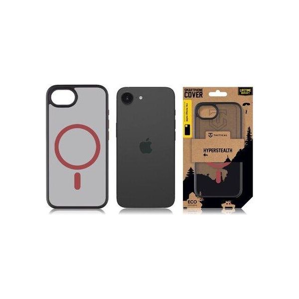 Cover Posteriore Tattica Magforce Hyperstealth 2.0 Iphone 16E Nero/Rosso-image