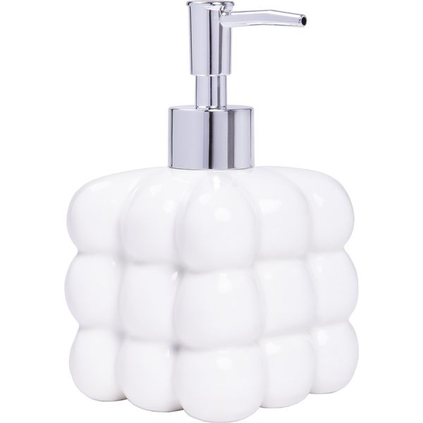 Quvio Distributore Di Sapone A Libera Installazione - Distributore Di Sapone In Ceramica - Sapone - Sapone A Mano - Distributore Di Sapone Bianco (Bianco Sporco - Beige) - Pompa Per Sapone - Distributore Di Sapone - Distributore Di Sapone In Ceramica - Distributore Di Sapone A Sfere-image