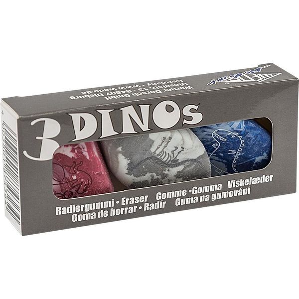 Wedo 599 8299 Pietre Per Cancellare In Plastica Wedo "Dinos"", Confezione Da 12 Pz"-image