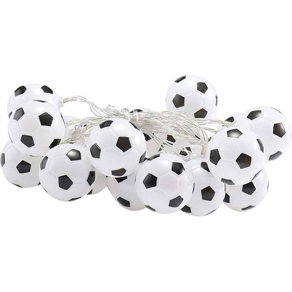 20 Led Luci Di Calcio - Per Interni Ed Esterni, Luci A Forma Di Calcio Per Giardino, Camera Da Letto E Decorazione Della Coppa Del Mondo Di Calcio (Non Incluse)-image