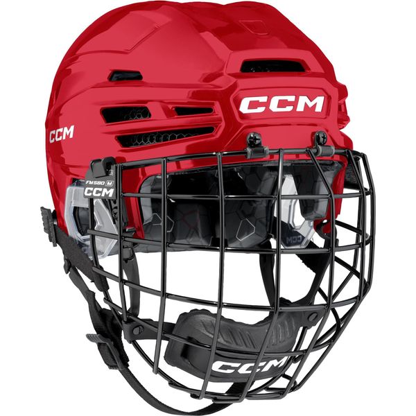 Casco Ccm Tacks 920 Combo (Con Rete) Senior Rosso S-image
