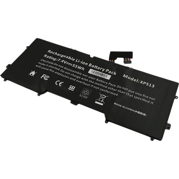 Avizar, Batteria Li-Polymer 7.4V 7430Mah Per Dell Xps 13 Ultrabook Laptop, Nero-image