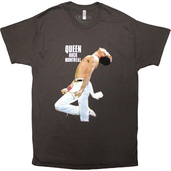 Queen - Maglietta "Rock Montreal"" Uomo/Donna Unisex RO14133 (Xxl) (Antracite)"-image