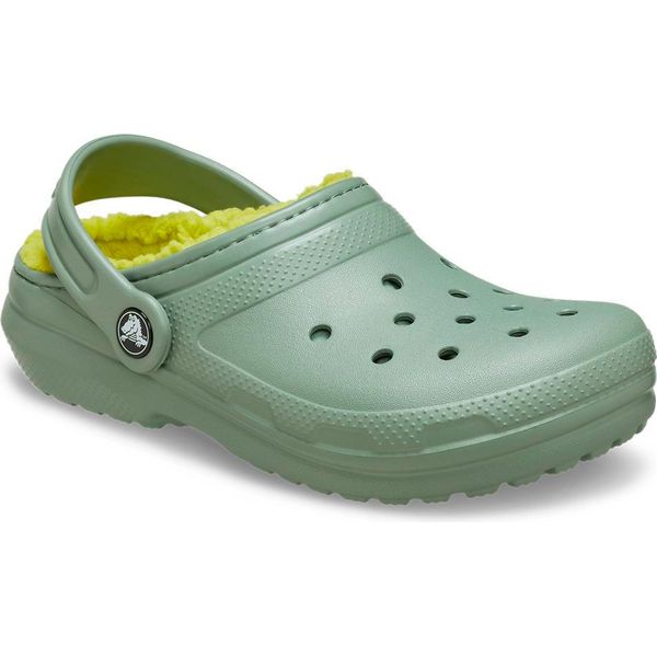 Crocs Classic Zoccoli Foderati T Verde Eu 23-24 Ragazze Verde Eu 23-24-image