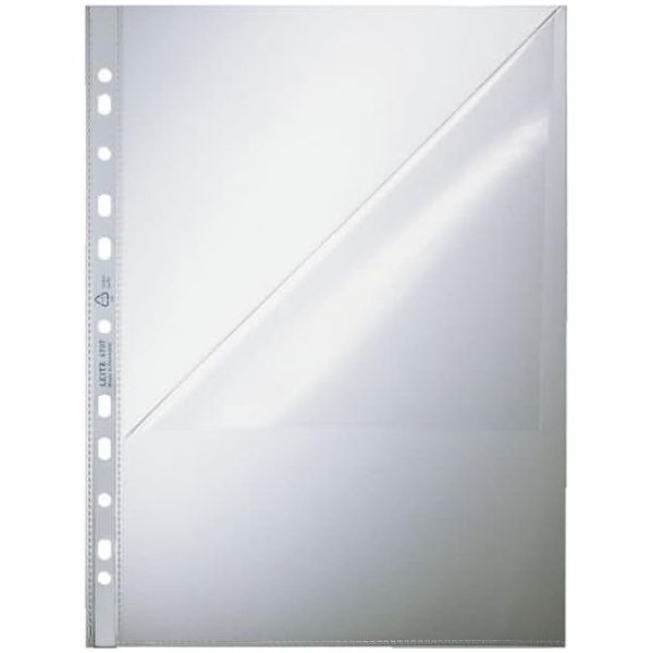 Leitz 4797-00-00 Copertina Per Cartelle A4 In Pp Grana 0,09 Mm Lato Perforato-image