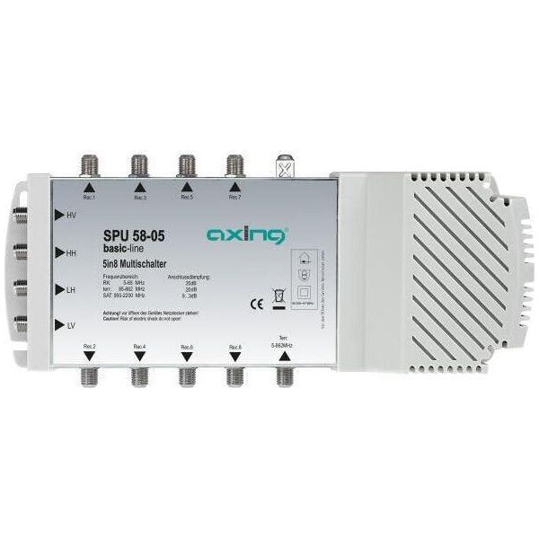 Axing Sat Multiswitch Axing Spu 58-05 Ingressi (Multiswitch): 5 (4 SAT/1 Terrestre) Partecipanti-image