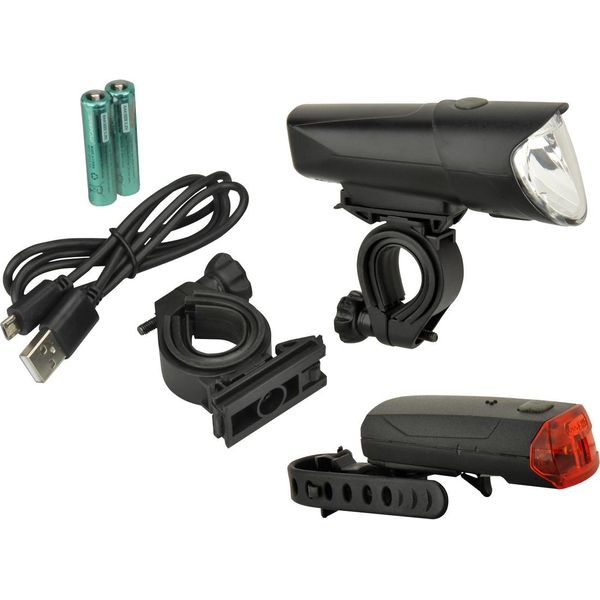 Fischer Set Di Illuminazione Led Per Bicicletta 40/20/10 Lux-image