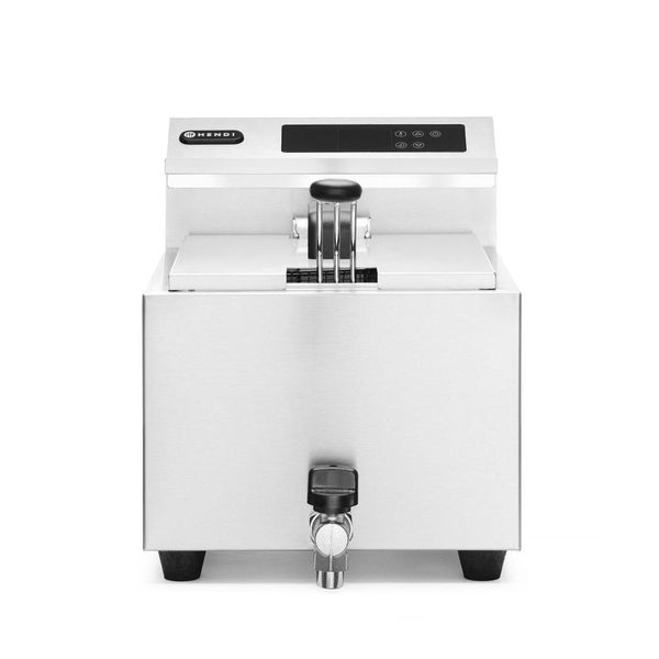Hendi Friggitrice Profi Line Digitale - Con Rubinetto Di Scarico - 8 L, Profi Line, 8L, 230V/3500W, 305X515X(H)345Mm-image