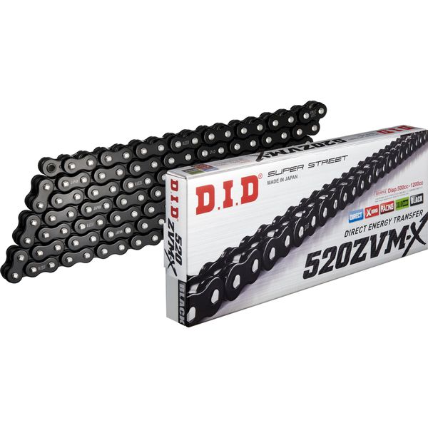 Catena Did X-Ring Zvmx Aperta 104 Maglie 520 Nera Chiusura Rivetto-image