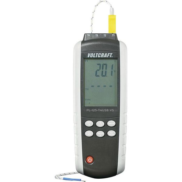 Voltcraft PL-125-T4 Temperatur-MessgeräT -200 Bis +1372 °C FüHler-Typ K, J (PL-125-T4)-image