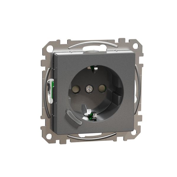 Merten Connected Schuko-Steckdose Anthrazit MEG2380-0414 (MEG2380-0414)-image