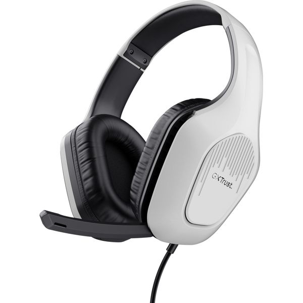 Trust Trust Gxt 415PS Zirox Cuffia Cablata Head-Band Gaming Nero, Bianco-image