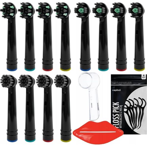 Set Di Spazzolini Oral-B 12 Pezzi Compatibili Con Accessori Per Testine Di Ricambio-image