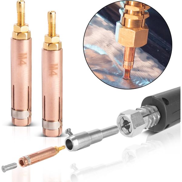 Stahlwerk 2 X Elettrodi Per Saldatura A Punti M4 Perno Spotter Per Ammaccature Smart Repair-image