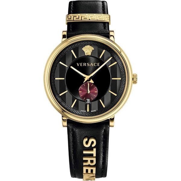Versace Orologio Da Uomo Orologio Da Polso V-Circle VBQ050017 Pelle-image