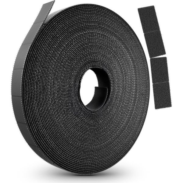 Label-The-Cable Ltc 1410-3 Ltc Klettrolle Rip Roll 3M Zum BüNdeln&Ordnen Schwarz-image
