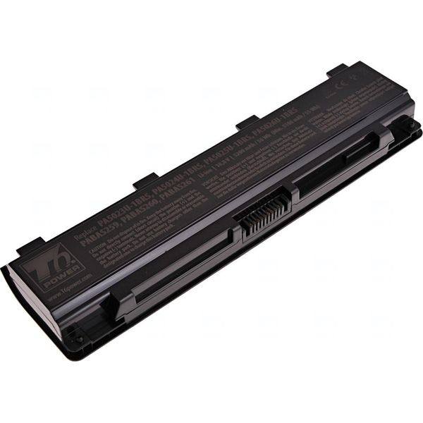 Batteria T6 Power Per Toshiba Satellite C875D Serie, Li-Ion, 10,8 V, 5200 Mah (56 Wh), Nero-image