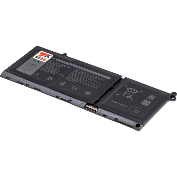 Batteria T6 Power Per Dell Vostro 15 3515, Li-Poly, 11,25 V, 3640 Mah (41 Wh), Nero-image