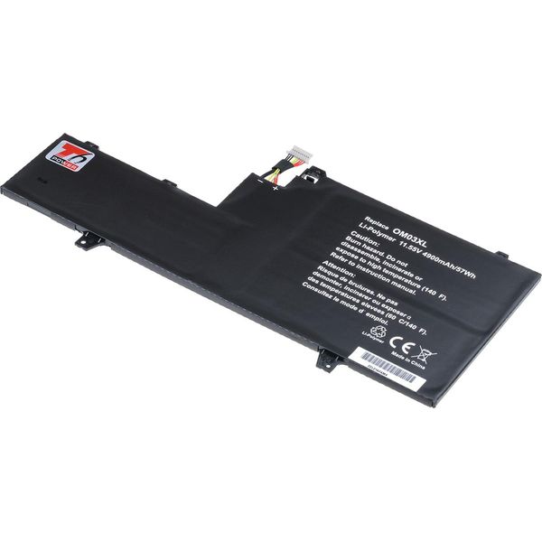 Batteria T6 Power Per Hewlett Packard Elitebook X360 1030 G2, Li-Poly, 11,55 V, 4900 Mah (57 Wh), Nero-image