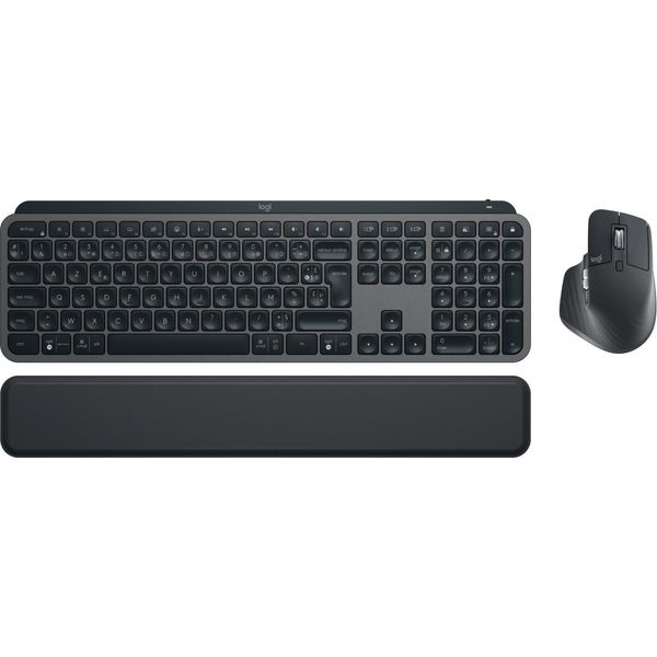 Logitech Mx Keys S Combo Tastiera Mouse Incluso Azerty Belga Grafite-image